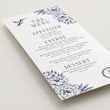 "Botanical Dream" - Letterpress Menus in Lapis by Sherley Ferreira - Detail