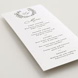 "Garden Script" - Letterpress Menus in Artichoke by Katherine Moynagh - Detail