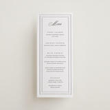 "Kamal" - Letterpress Menus in Soft Black by Oma N. Ramkhelawan - Front