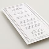 "Kamal" - Letterpress Menus in Soft Black by Oma N. Ramkhelawan - Detail