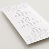 "cerchi" - Letterpress Menus in Slate by Vera Lim - Detail