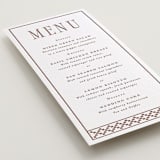 "Parker" - Letterpress Menus in Cinnamon by Angela Garrick - Detail
