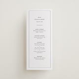 "Bespoke" - Letterpress Menus in Soft Black | Blind Deboss by Meggy Masters - Front