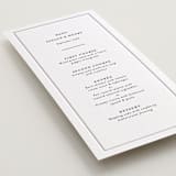 "Bespoke" - Letterpress Menus in Soft Black | Blind Deboss by Meggy Masters - Detail