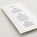"Evergreen" - Letterpress Menus in Slate by Teju Reval - Detail