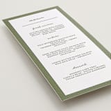 "The Verdure Suite" - Letterpress Menus in Artichoke by Brittney Jensen - Detail