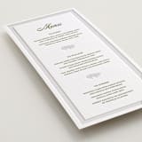"Palm Shade" - Letterpress Menus in Olive | Blind Deboss by Julia Liverton - Detail