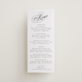 "Forever" - Letterpress Menus in Soft Black by Hudson meet Rose - Front