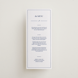 "bluebell dinner" - Letterpress Menus in Lapis by Bramble Studio - Front