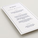 "bluebell dinner" - Letterpress Menus in Lapis by Bramble Studio - Detail