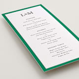 "Classic Initials" - Letterpress Menus in Soft Black by mo kelley - Detail