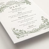 "On The Horizon" - Letterpress Menus in Mint by Paper Sun Studio - Detail