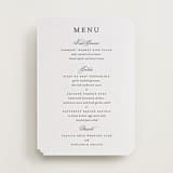 "classic composition" - Letterpress Menus in Soft Black by Olivia Raufman - Front