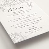 "my dearest" - Letterpress Menus in Soft Black by Qing Ji - Detail