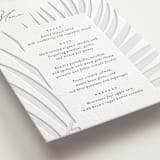 "Faded Palm" - Letterpress Menus in Stone by Lauren Chism - Detail