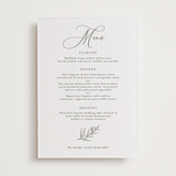 "creme au beurre" - Letterpress Menus in Moss by chocomocacino - Front
