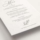 "creme au beurre" - Letterpress Menus in Moss by chocomocacino - Detail