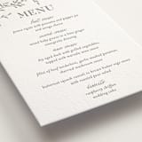 "Jasmine" - Letterpress Menus in Ash by Vera Lim - Detail