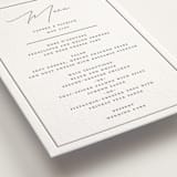 "Wax Seal Monogram" - Letterpress Menus in Ash by Carolyn MacLaren - Detail