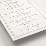 "Monogrammed eternity" - Letterpress Menus in Monogrammed Eternity by Creo Study - Detail