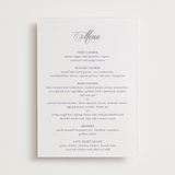 "Empire" - Letterpress Menus in Aegean by Jennifer Postorino - Front