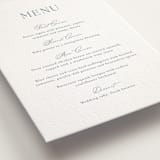 "Modern Air" - Letterpress Menus in Provincial Blue by Stacey Meacham - Detail