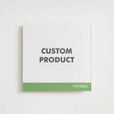 "Portrait" - Letterpress Menus in Pear | Soft Black | Blind Deboss by Minted - Front