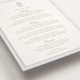 "Calia " - Letterpress Menus in Avocado by Ani Somi - Detail