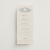 "Pavilion" - Menus in Navy by Petra Kern - Front