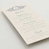 "Pavilion" - Menus in Navy by Petra Kern - Detail