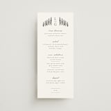 "Countryside Villa" - Menus in Noir by Shiny Penny Studio - Front