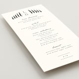 "Countryside Villa" - Menus in Noir by Shiny Penny Studio - Detail
