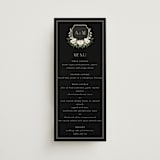 "Botanical Love" - Menus in Black Tie by Susan Moyal - Front