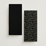 "Botanical Love" - Menus in Black Tie by Susan Moyal - Back of Card Options