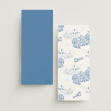"Coastal Toile" - Menus in Sea by Jenna Holcomb - Back of Card Options