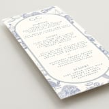"Coastal Toile" - Menus in Periwinkle by Jenna Holcomb - Detail