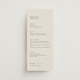 "Arabilla Overlap" - Menus in Linen by Kelly Schmidt - Front