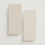 "Arabilla Overlap" - Menus in Linen by Kelly Schmidt - Back of Card Options