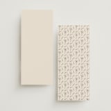 "Tendu" - Menus in Creme by Carly Reed Walker - Back of Card Options