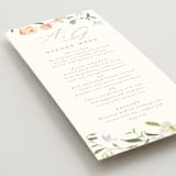 "Garden View" - Menus in Peach by Everett Paper Goods - Detail