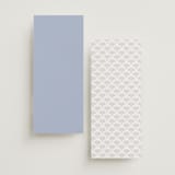 "Ocean Dreams" - Menus in Pale Cerulean by Sabrin Deirani - Back of Card Options
