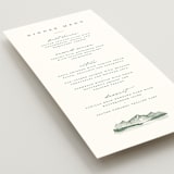 "Mountain Ridge" - Menus in Pine by Amy Kross - Detail