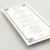 "watercolor tile" - Menus in Navy by Anastasia Makarova - Detail