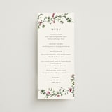 "Romantic Florals" - Menus in Peony by Susan Moyal - Front