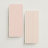 "Hand Illustrated Crest" - Menus in Peony by Jackie Crawford - Back of Card Options