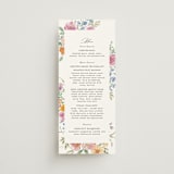 "Floral Pop" - Menus in Tropical by Itsy Belle Studio - Front