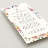 "Floral Pop" - Menus in Tropical by Itsy Belle Studio - Detail