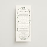 "Wistful" - Menus in Mist by Everett Paper Goods - Front
