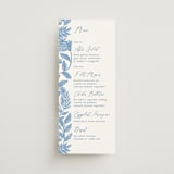 "Porcelain Floral" - Menus in Porcelain by Elly - Front