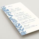 "Porcelain Floral" - Menus in Porcelain by Elly - Detail